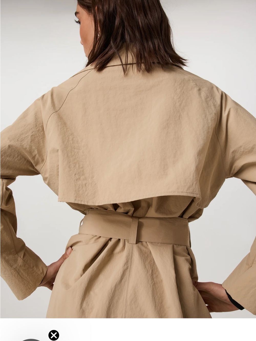 NWT Vuori Rhodes Trench Coat Khaki - Picture 5 of 8